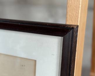 "Chinese Joss House, Idaho", an original mixed media painting by listed artist, G. Spencer. Titled lower left, signed lower right, and measures in frame 16.5” H x 21” W.