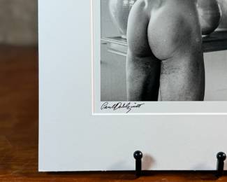 “Rounds”, an original silver gelatin print by listed photographer, Paul Dahlquist. Likely Dahlquist’s most iconic photo, originally taken in 1981. Professionally matted on foam core and measures, 11.25” H x 10” W. Paul Dahlquist received his MFA in painting and drawing. When he was asked to teach a photography class he realized he had found his medium. He retired from teaching in his late 50s to work full-time as a photographer. His work has been exhibited extensively both regionally and nationally and he has been an instructor and mentor for several generations of Northwest photographers.