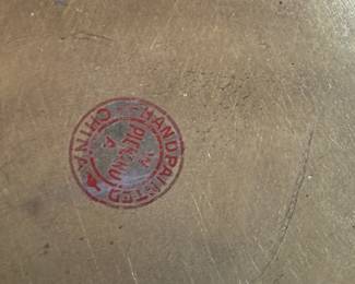 This lot features an antique sugar bowl with lid and a cream pitcher set, hand-painted in an Art Nouveau style by an artist named Osborne for Pickard China. The set features a design with stylized flowers on a cobalt ground and multiple borders of blue and white luster colors.