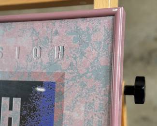 This lot features a rare original poster from the First Annual Macintosh Summit Conference, held at the University of California, Santa Barbara in 1990. Professionally framed and measures in frame, 29” H x 22” W. The event focused on the Apple Macintosh platform, a topic also covered by other events like the long-running Macworld Expo.