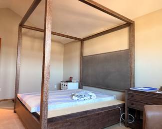 King size bed frame and night stand