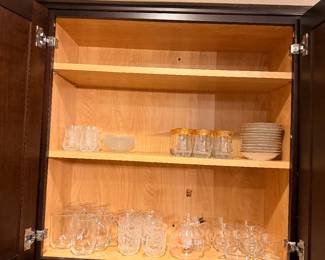 Assortment of Turkish style tea set.