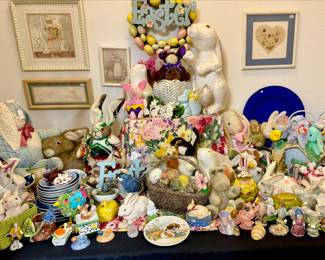 EASTER TOO! MIX BUNNIES IN WITH DECOR FOR ALL SEASONS!