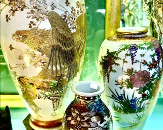 LOTS OF SATSUMA WARE, SOME ANTIQUE!