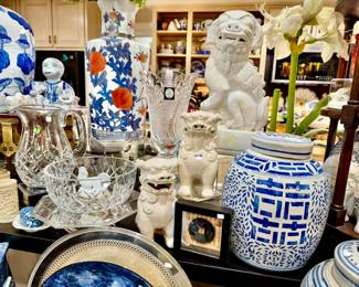 WATERFORD CRYSTAL, SILVER, AND BLUE AND WHITE, OH MY!