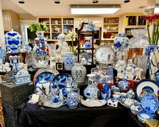 TO THIS!!! BLUE AND WHITE CHINOISERIE SPREAD ALL AROUND!