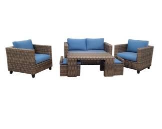 Purchased in 2022 for $1800.00.6 Piece Sunbrella® Performance Fabric Patio Conversation Set - Like new!