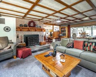 country famhouse couch fireplace