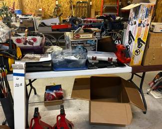 Car Jacks, Tools and Garage Items