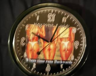 Key West - Where Time Runs Backwards Clock