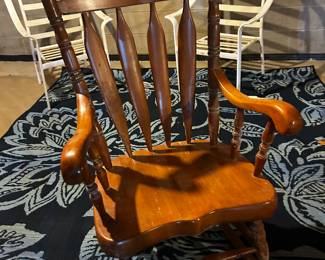 Nice Rocking Chair and Nice Patio Carpet