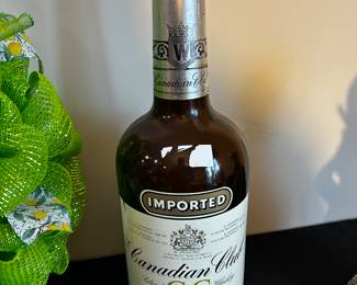 Vintage Extra Large Canadian Club Bottle