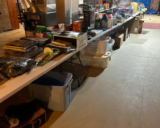 An Entire Basement Full of Tools, Garden, Christmas, Fishing and Others