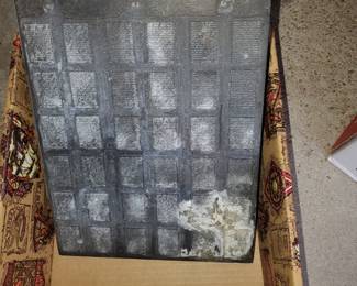 Stamp plates....various sizes and designs