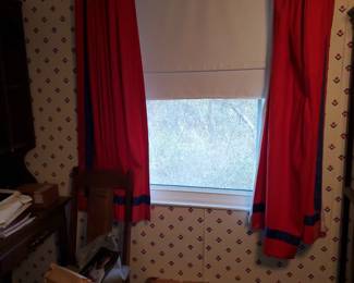 All drapes are for sale.