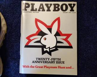 Several Playboy magazines....