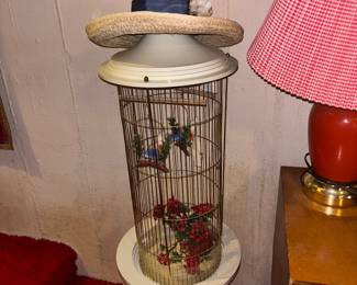 Mid-century modern birdcage decoration