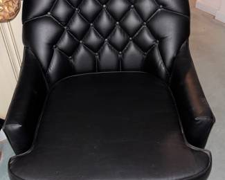 Vintage Montclair Black Leather chairs set of 4