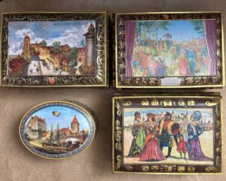 Vintage E. Otto Schmidt Collectible  Tins 