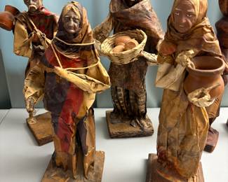 Vintage Mexican Paper-Mache Figurines *Catroneria 