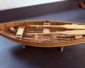 Navyline Wooden Rowing Model Boat 