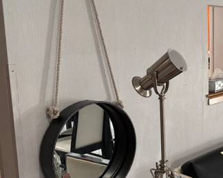 Pair brushes chrome lamps 