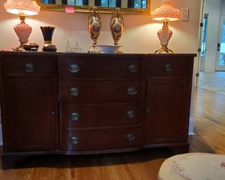 Vintage Mahogany Breakfront Sideboard