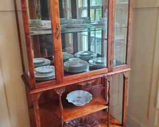 Very Early, Two-Section Display Cabinet