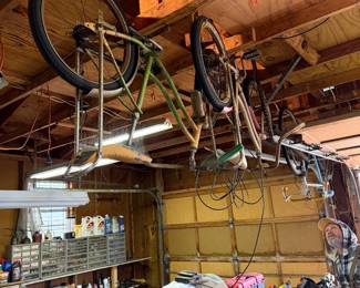 Vintage bicycles with banana seats