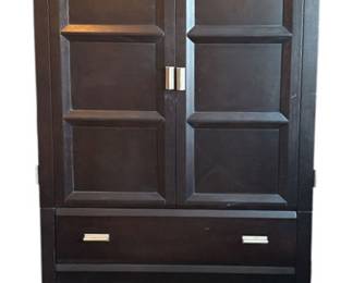 Black Wood Entertainment Console