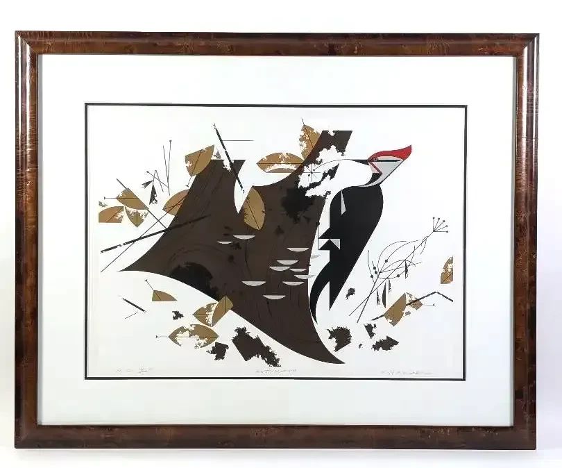 Charley Harper, Antypasto Pileated Woodpecker, HC, Signed Serigraph