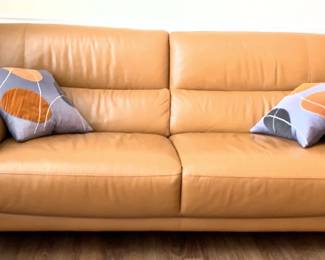 Nicoletti Calia Leather Sofa.