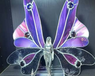 Tiffany Style Hanging Fairy