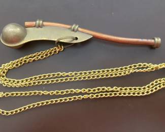 Copper and Brass Naval Pipe Whistle