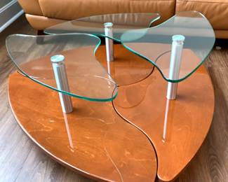 MidCentury Modern Yin Yang Coffee Table