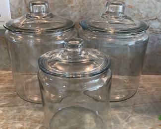 Clear Glass Canisters