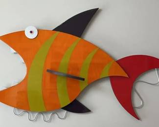Large Fish Shaped Wall Art