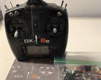 Spectrum DX6e 6 Channel Transmitter, Motors, Receivers, Servos, and Switch