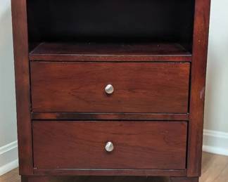 Lifestyle Solutions Contemporary Twodrawer Side Table