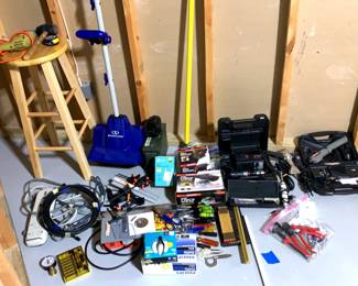 Miscellaneous Tools Including Black Decker, Craftsman, and SnowJoe
