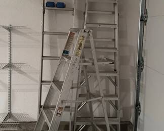 Three Ladders Featuring Werner 12 Step Ladder