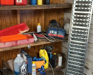 Garage And Car Items Steel Loading Ramos Gas Cans Battery Charger Grease Guns