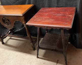 Two Wooden Tables