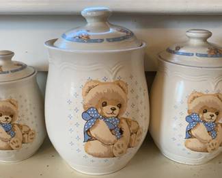 Kitchen Canisters by Tienshan Stoneware
