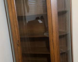 Curved Glass Display Cabinet W Claw Feet