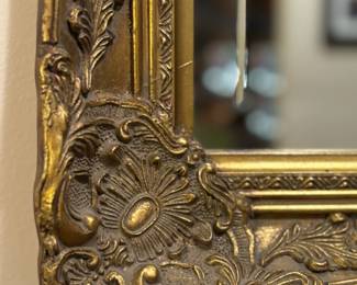 Antique Baroque Ornate Embossed, Uniquely carved Mirror