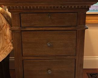 St. James 24"X34" Nightstands (2) Antiqued Coffee Dark Restoration Hardware