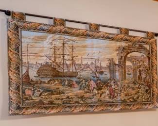 Italian Brocade Tapestry Venice