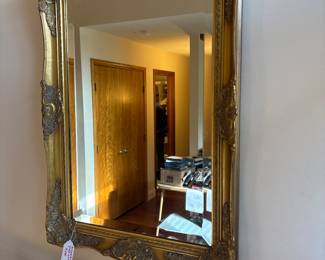 Antique gilded mirror