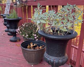 Garden urns and raised garden beds